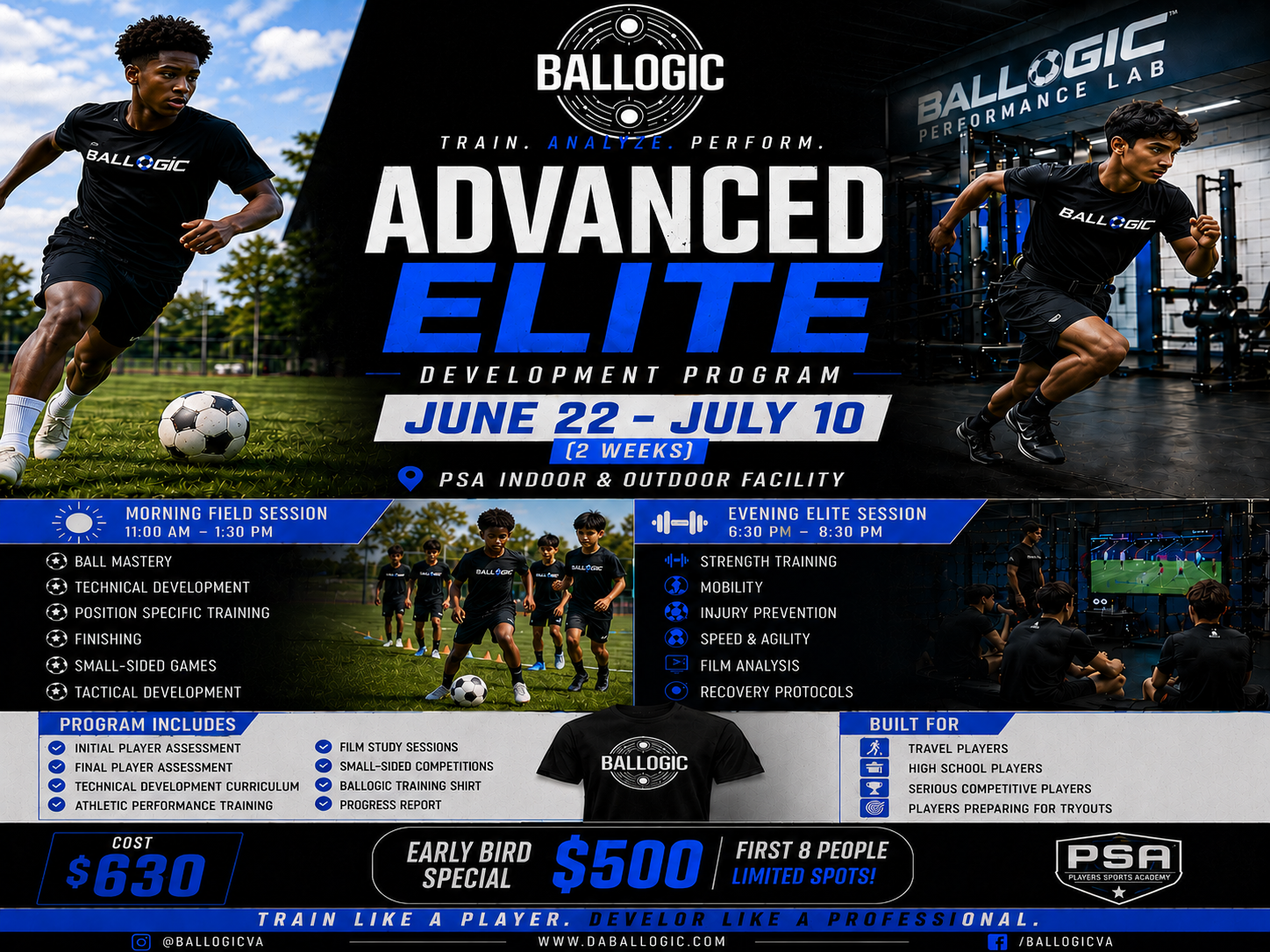 Ballogic Advanced Elite Development Program flyer